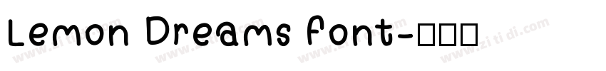Lemon Dreams font字体转换